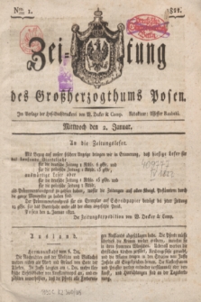 Zeitung des Großherzogthums Posen. 1822, Nro. 1 (2 Januar)