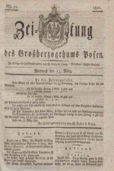 Zeitung des Großherzogthums Posen. 1822, Nro. 21 (13 März) + dod.