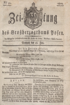 Zeitung des Großherzogthums Posen. 1822, Nro. 51 (26 Juni) + dod.