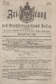 Zeitung des Großherzogthums Posen. 1822, Nro. 54 (6 Juli)