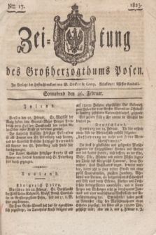 Zeitung des Großherzogthums Posen. 1825, Nro. 17 (26 Februar) + dod.