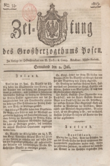 Zeitung des Großherzogthums Posen. 1825, Nro. 53 (2 Juli) + dod.