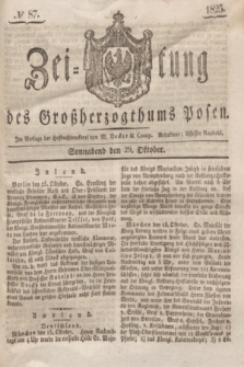 Zeitung des Großherzogthums Posen. 1825, № 87 (29 Oktober) + dod.