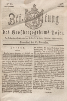 Zeitung des Großherzogthums Posen. 1825, № 93 (19 November) + dod.