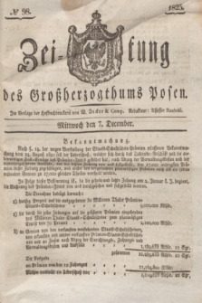 Zeitung des Großherzogthums Posen. 1825, № 98 (7 December) + dod.