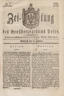 Zeitung des Großherzogthums Posen. 1828, № 7 (23 Januar) + dod.
