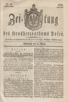 Zeitung des Großherzogthums Posen. 1828, № 21 (12 März) + dod.