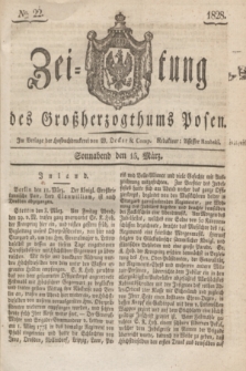 Zeitung des Großherzogthums Posen. 1828, № 22 (15 März) + dod.