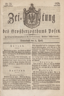 Zeitung des Großherzogthums Posen. 1828, № 34 (26 April) + dod.