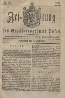 Zeitung des Großherzogthums Posen. 1828, № 72 (6 September) + dod.