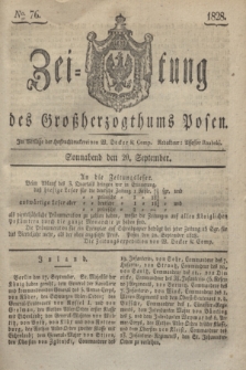 Zeitung des Großherzogthums Posen. 1828, № 76 (20 September) + dod.