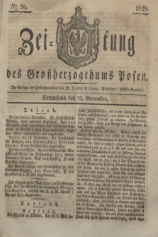 Zeitung des Großherzogthums Posen. 1828, № 94 (22 November) + dod.