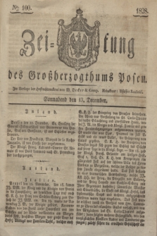 Zeitung des Großherzogthums Posen. 1828, № 100 (13 December) + dod.