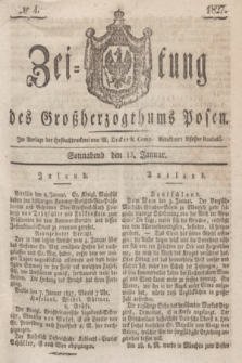 Zeitung des Großherzogthums Posen. 1827, № 4 (13 Januar) + dod.