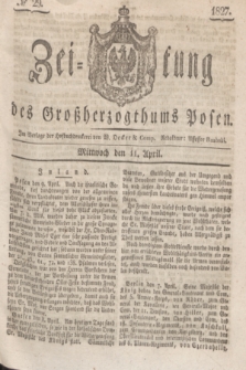 Zeitung des Großherzogthums Posen. 1827, № 29 (11 April) + dod.