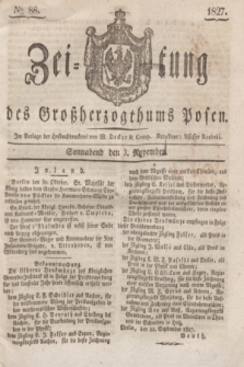 Zeitung des Großherzogthums Posen. 1827, № 88 (3 November) + dod.