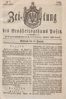 Zeitung des Großherzogthums Posen. 1826, № 7 (25 Januar) + dod.