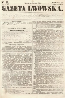 Gazeta Lwowska. 1853, nr 19