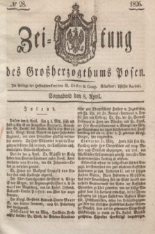 Zeitung des Großherzogthums Posen. 1826, № 28 (8 April) + dod.