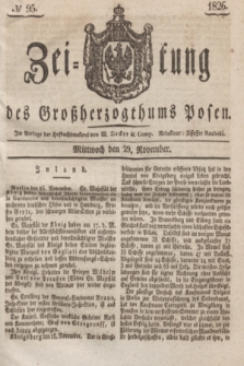 Zeitung des Großherzogthums Posen. 1826, № 95 (29 November) + dod.