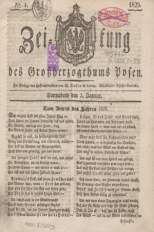 Zeitung des Großherzogthums Posen. 1829, № 1 (3 Januar) + dod.