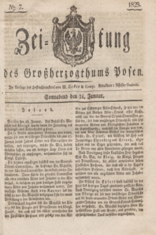 Zeitung des Großherzogthums Posen. 1829, № 7 (24 Januar) + dod.