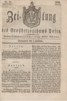 Zeitung des Großherzogthums Posen. 1829, № 11 (7 Februar) + dod.