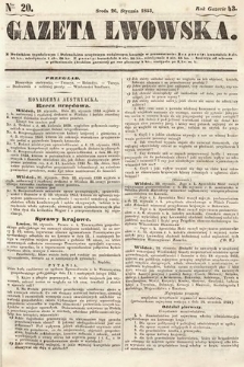 Gazeta Lwowska. 1853, nr 20