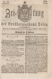 Zeitung des Großherzogthums Posen. 1829, № 14 (18 Februar) + dod.
