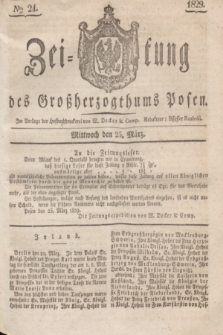 Zeitung des Großherzogthums Posen. 1829, № 24 (25 März) + dod.