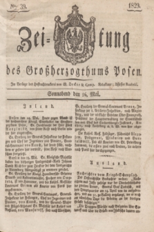 Zeitung des Großherzogthums Posen. 1829, № 39 (16 Mai) + dod.