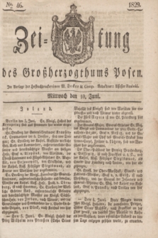Zeitung des Großherzogthums Posen. 1829, № 46 (10 Juni) + dod.