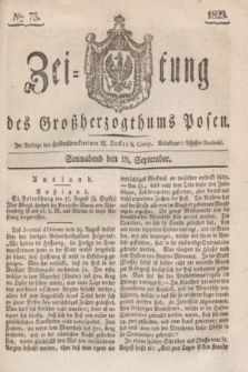 Zeitung des Großherzogthums Posen. 1829, № 75 (19 September) + dod.