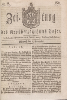 Zeitung des Großherzogthums Posen. 1829, № 88 (4 November) + dod.