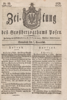 Zeitung des Großherzogthums Posen. 1829, № 89 (7 November) + dod.