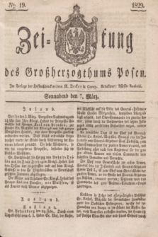 Zeitung des Großherzogthums Posen. 1829, № 19 (7 März) + dod.