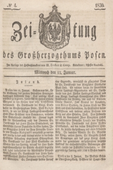 Zeitung des Großherzogthums Posen. 1830, № 4 (13 Januar) + dod.