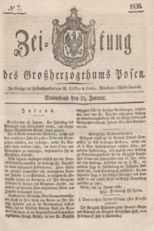 Zeitung des Großherzogthums Posen. 1830, № 7 (23 Januar) + dod.