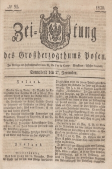 Zeitung des Großherzogthums Posen. 1830, № 95 (27 November) + dod.