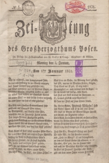 Zeitung des Großherzogthums Posen. 1831, № 1 (3 Januar)