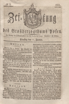 Zeitung des Großherzogthums Posen. 1831, № 8 (11 Januar)