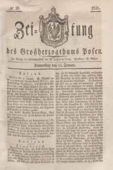 Zeitung des Großherzogthums Posen. 1831, № 10 (13 Januar)