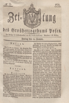Zeitung des Großherzogthums Posen. 1831, № 11 (14 Januar)