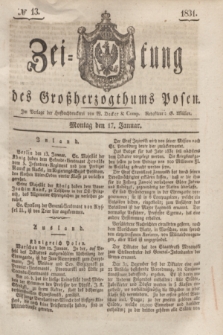 Zeitung des Großherzogthums Posen. 1831, № 13 (17 Januar)