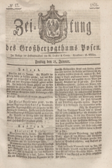Zeitung des Großherzogthums Posen. 1831, № 17 (21 Januar)