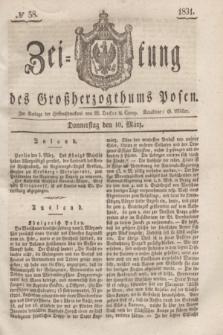 Zeitung des Großherzogthums Posen. 1831, № 58 (10 März)