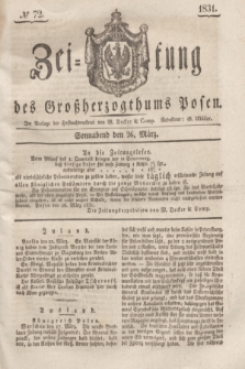 Zeitung des Großherzogthums Posen. 1831, № 72 (26 März)