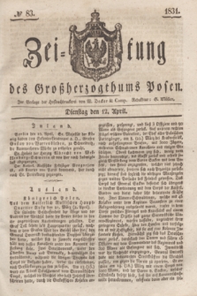 Zeitung des Großherzogthums Posen. 1831, № 83 (12 April)