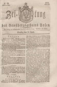 Zeitung des Großherzogthums Posen. 1831, № 89 (19 April)