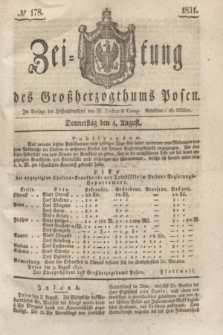 Zeitung des Großherzogthums Posen. 1831, № 178 (4 August)